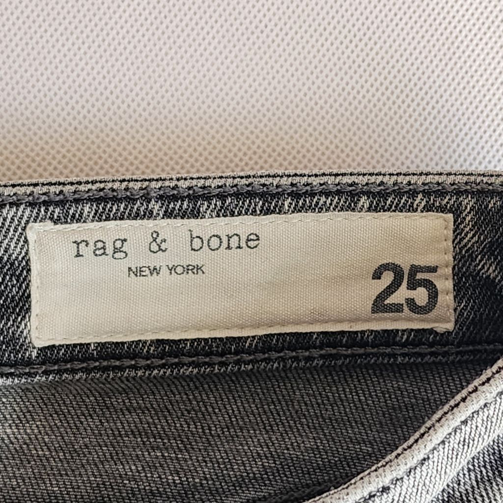 RAG & BONE Nina High Rise Ankle Flare Gray Ankle & Cropped Jeans Size 25 - Picture 6 of 8
